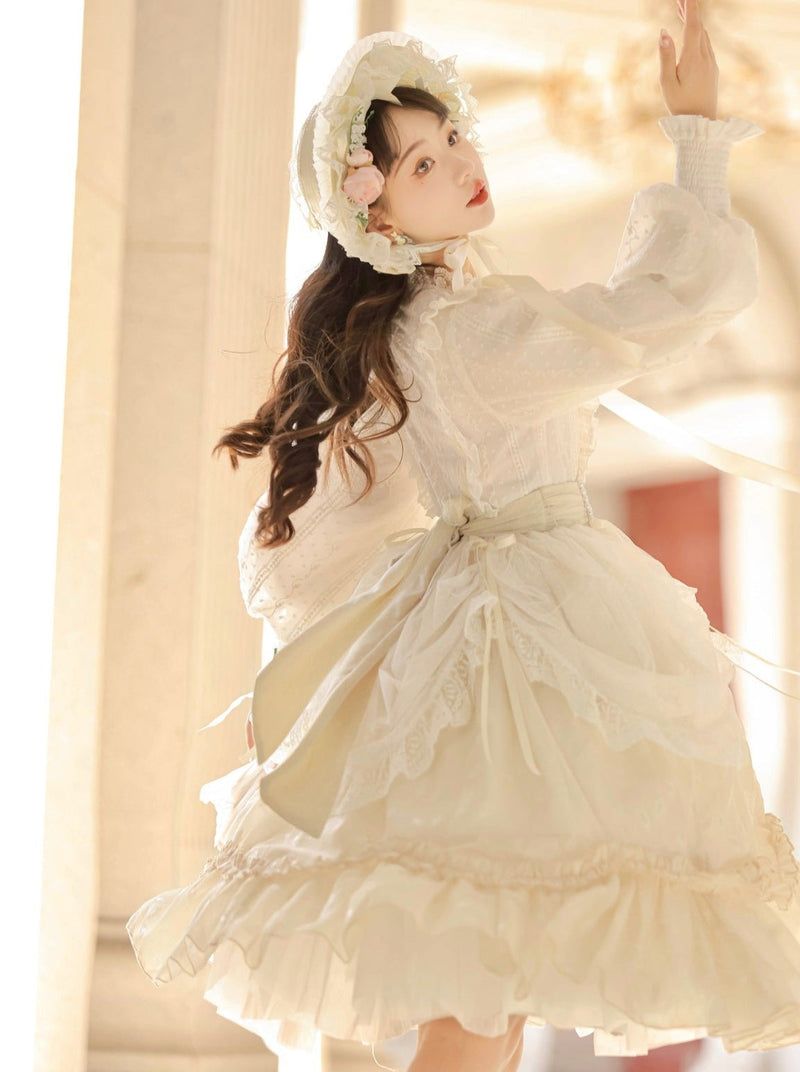 Pure Girly Tulip Ruffle Lolita Dress