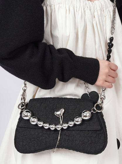 2-way Cross Chain Shirring Bag