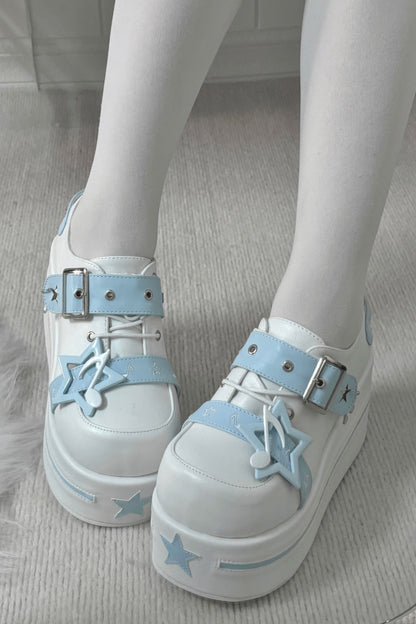 [pre-order] Star Melody Punk Strap Platform Shoes
