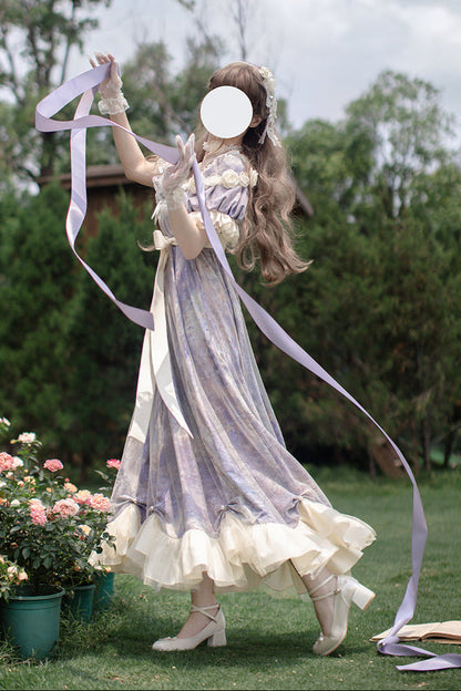 [order Deadline: December 30] Sun and Moon Poem Oil Paint Rose Dress Complete Set
