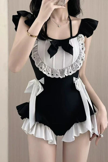 Sweet Ruffle Maid Swimsuit