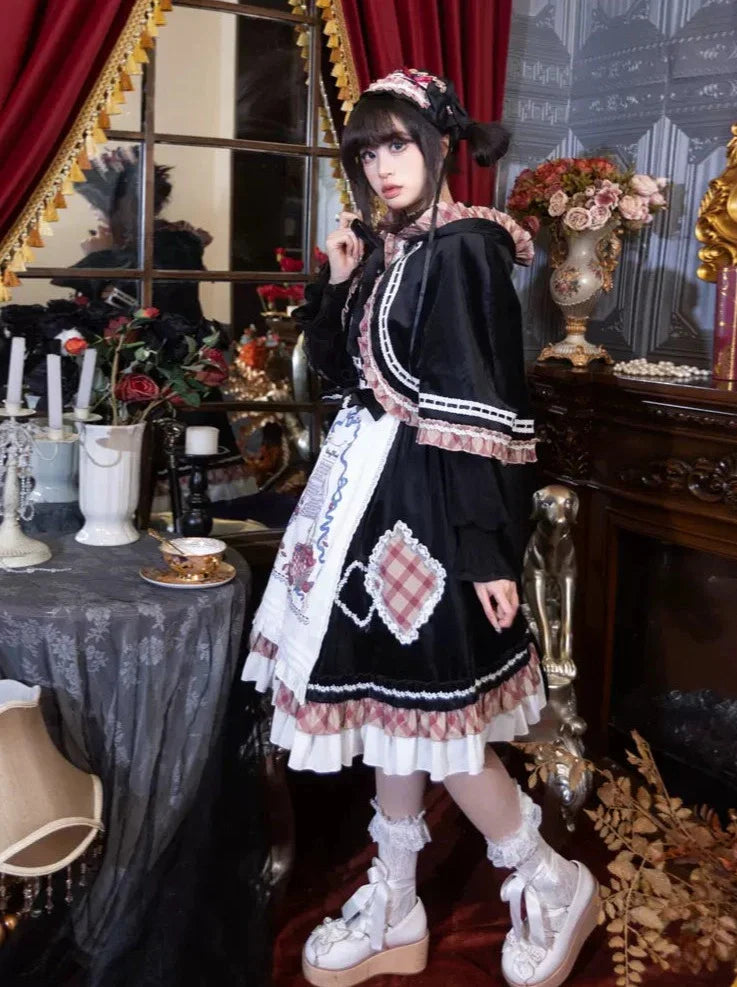 Retro Doll Lolita Dress + Cape