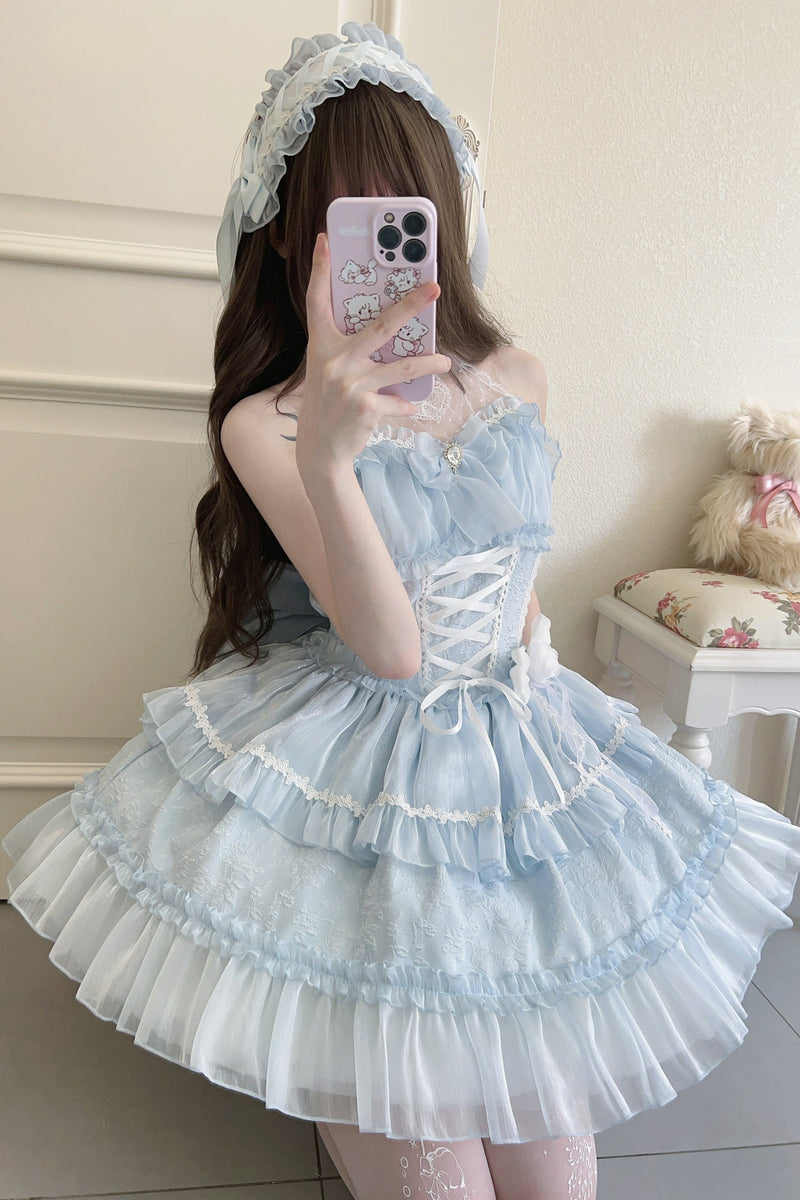 Halter Neck Sleeveless Sugar Lolita Dress