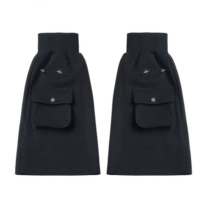 Nautical Log Hooded Jacket + Loose Shirt + Pants + Culottes + Tie + Leg Warmers