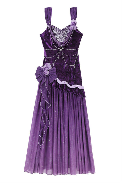 [pre-order] Mysterious Nocturne Lolita Suspender Mermaid Dress