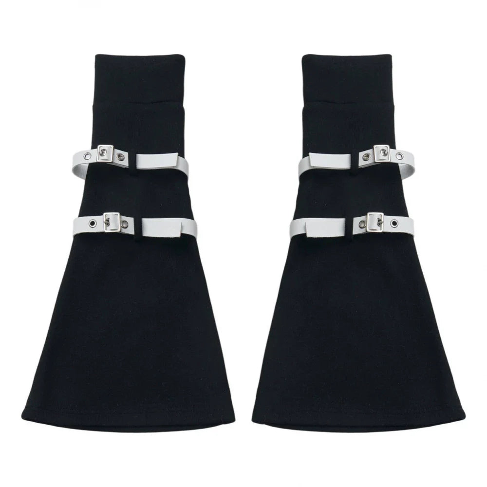 Black Slimming Jacket + Hoodie + Skirt + Leg Warmers