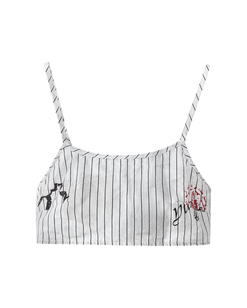Graffiti Stripe Shirt + Camisole Vest