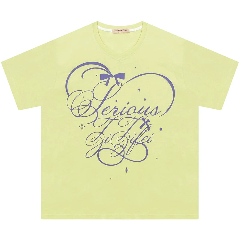 Star Falling V-neck Top