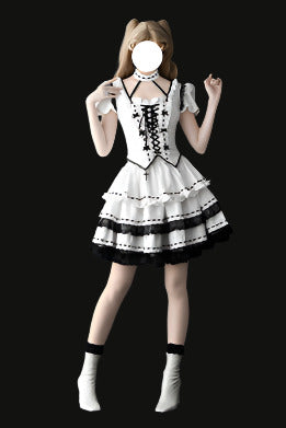 Gothic Witch Lolita Dress Set Full Set