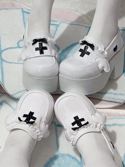[angel Style] Medical Lace Platform Shoes