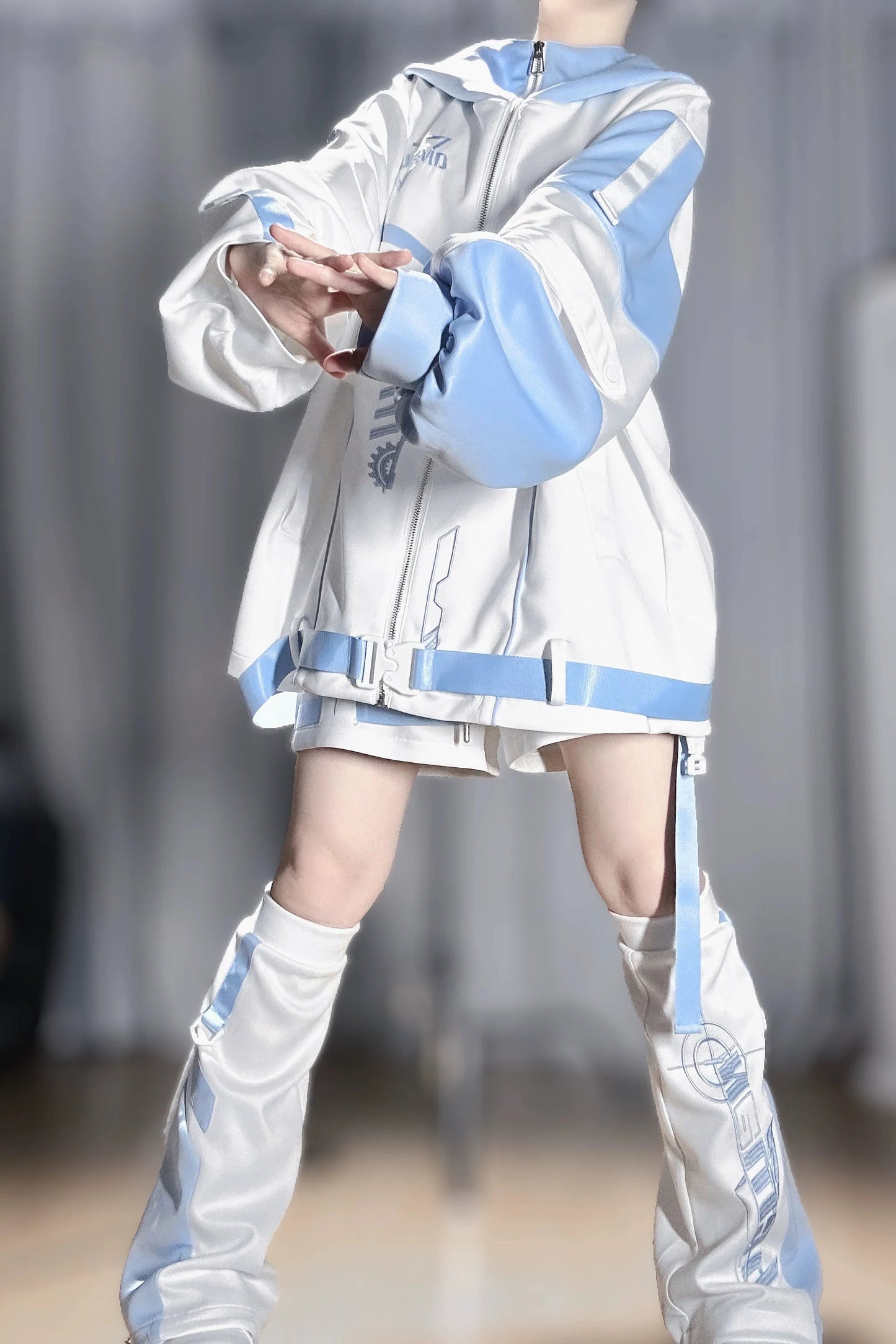 Aqua Subculture Jacket + Pants + Leg Warmers