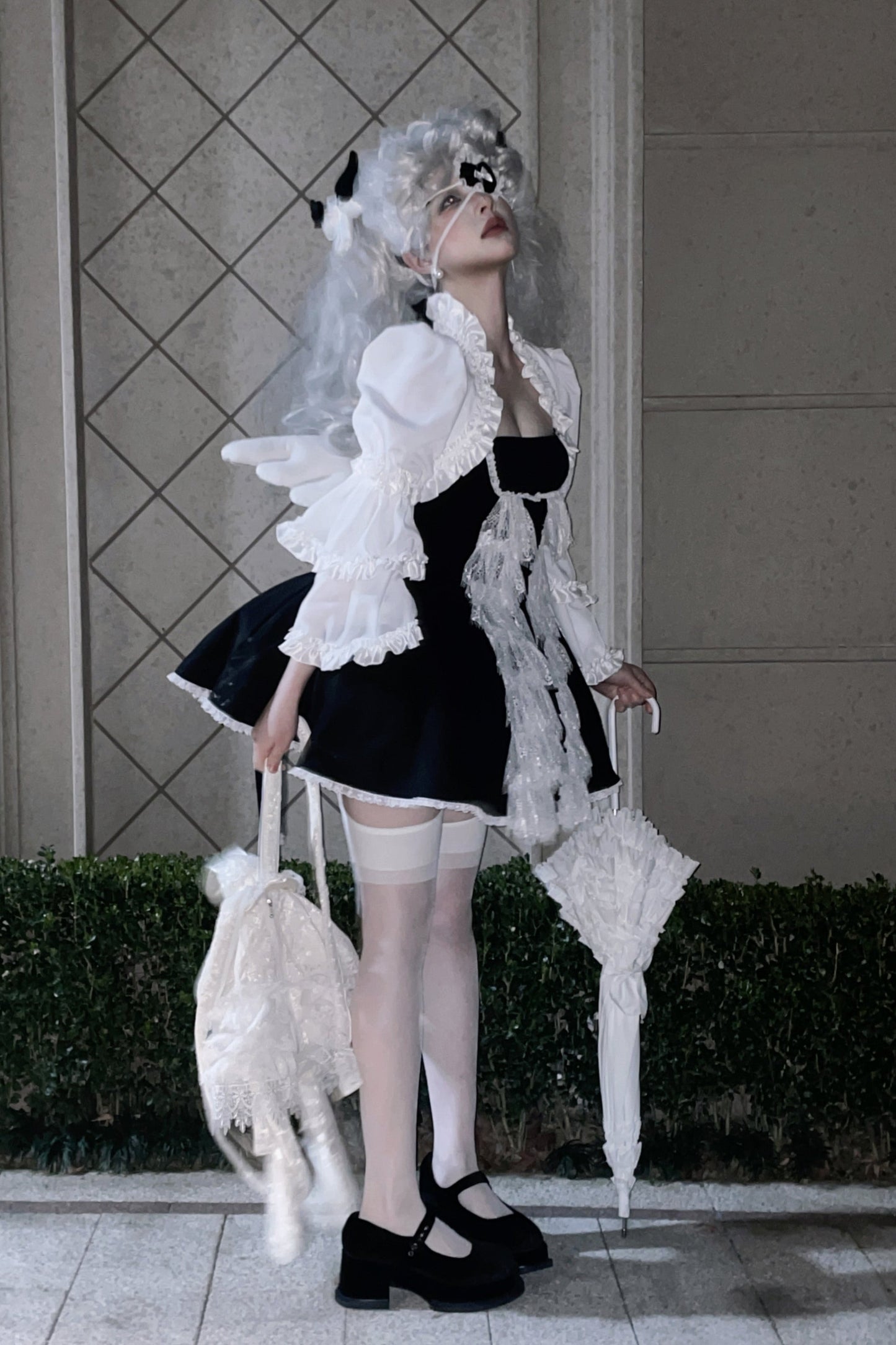 Little Angel Dark Gothic Lace Dress