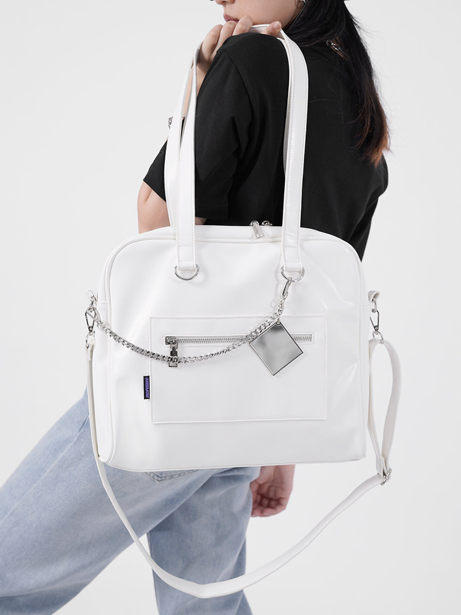 Metal Plate Chain Strap Mode Square Bag-pc Bag
