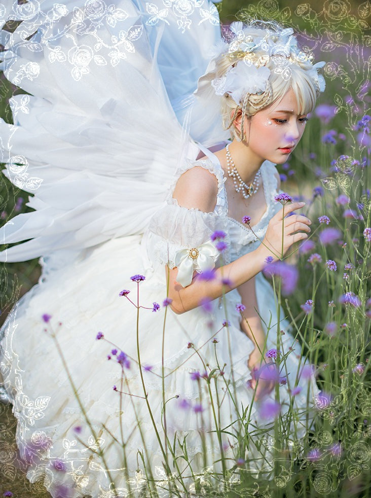 Pure White Lolita Wedding Dress