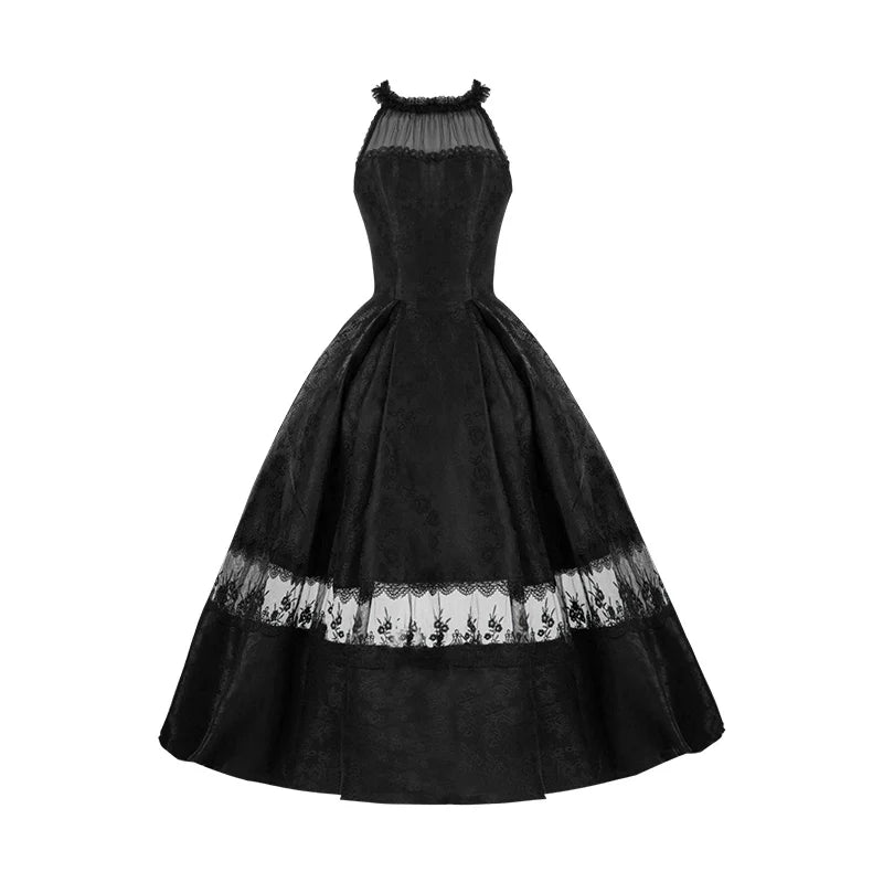 Mist Flower Halter Neck Twin Dress