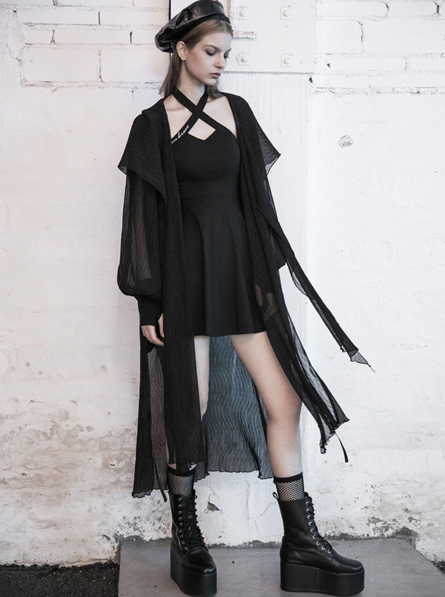 Little Black Neck Off Shoulder Skirt