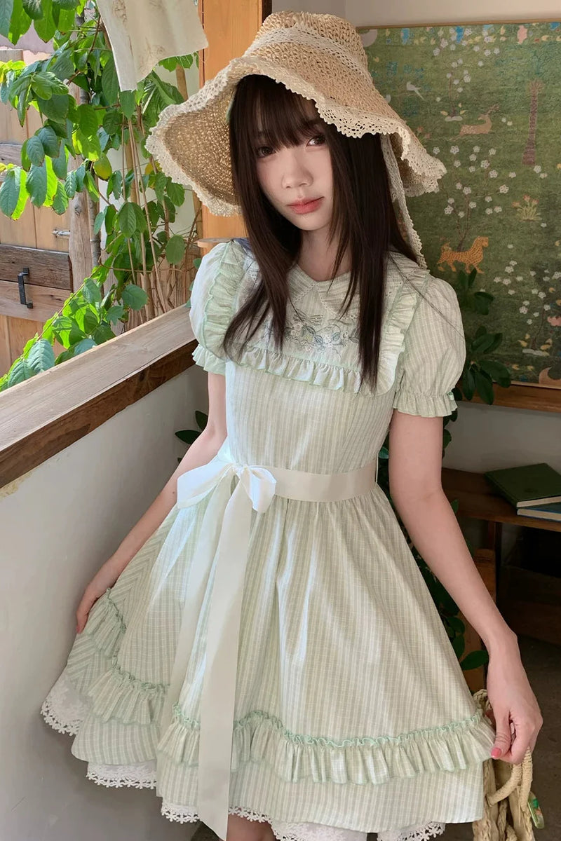 Lace Trim Sweet Dress