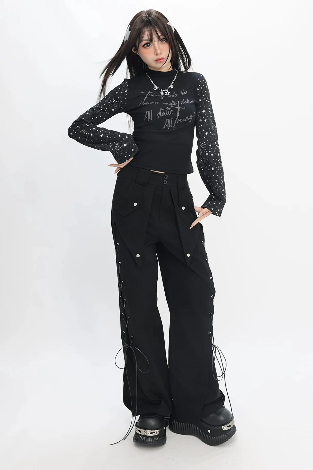 Stary Dark Tie-dye Top