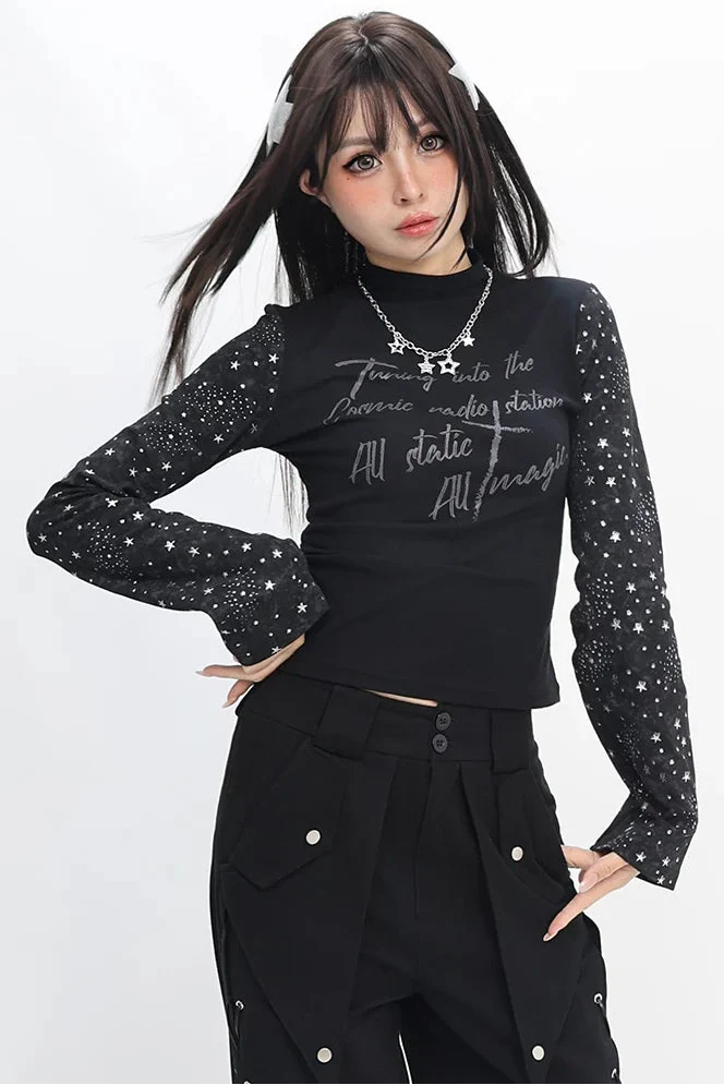 Stary Dark Tie-dye Top