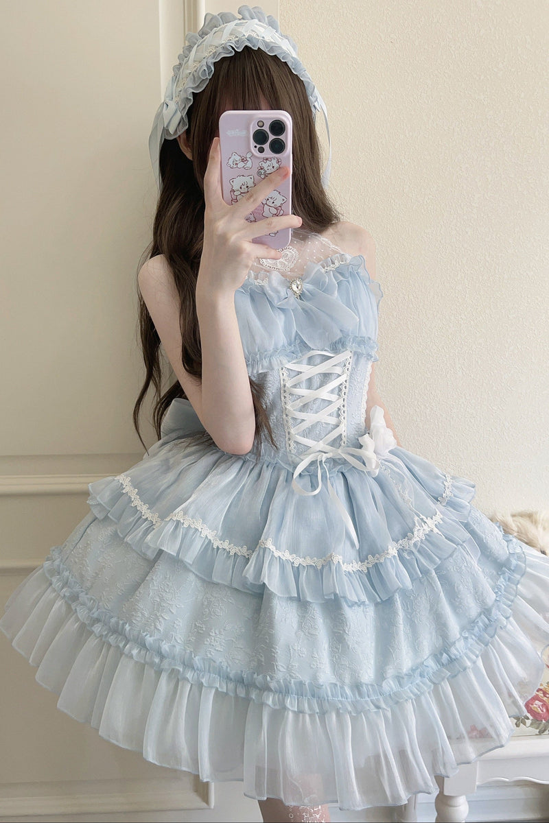 Halter Neck Sleeveless Sugar Lolita Dress