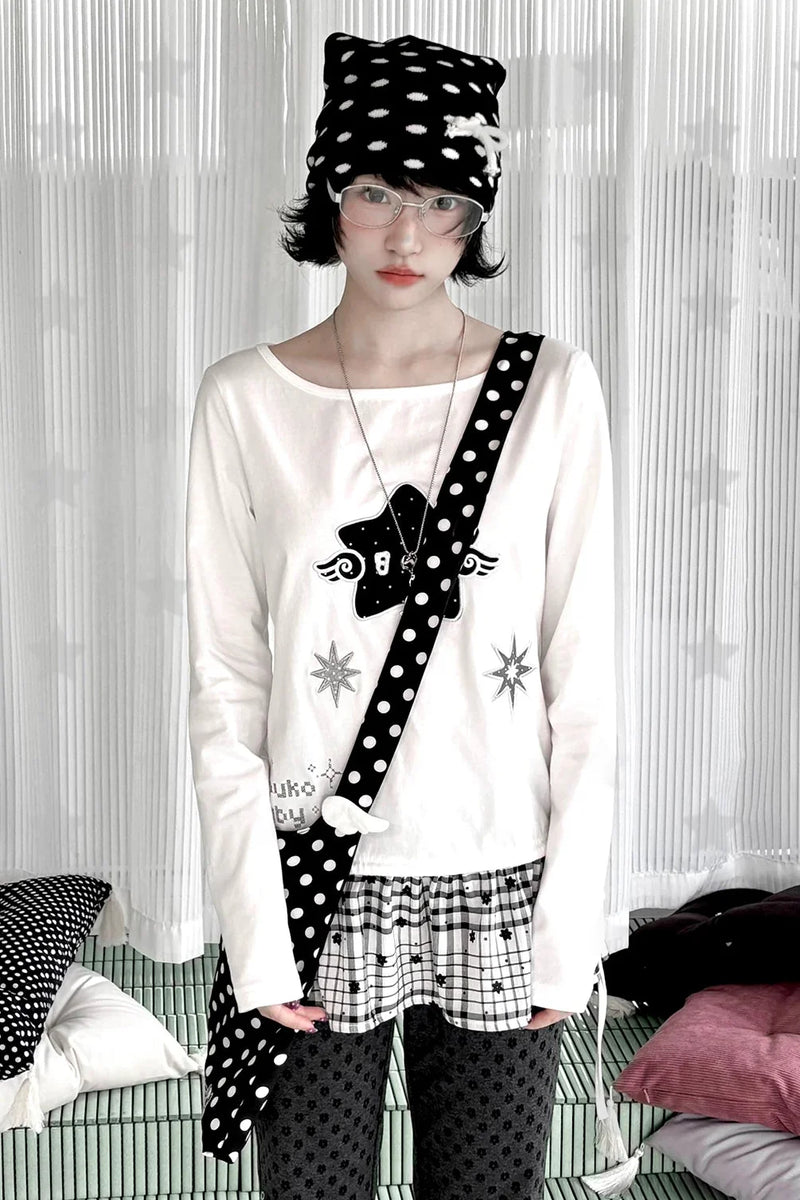 Star Peplum Top