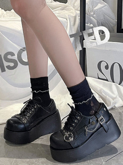 Lolita Punk Studded Platform Shoes