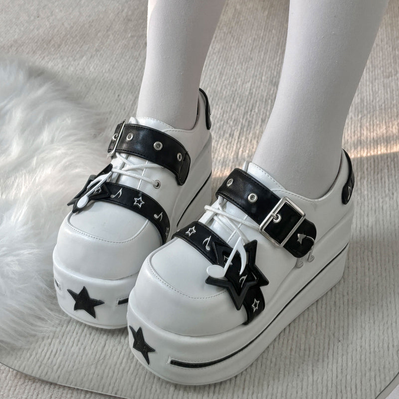 [pre-order] Star Melody Punk Strap Platform Shoes