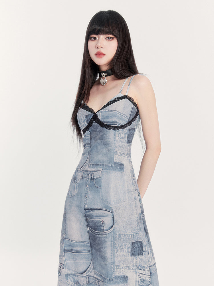 Millennial Hot Girl Retro Camisole Dress