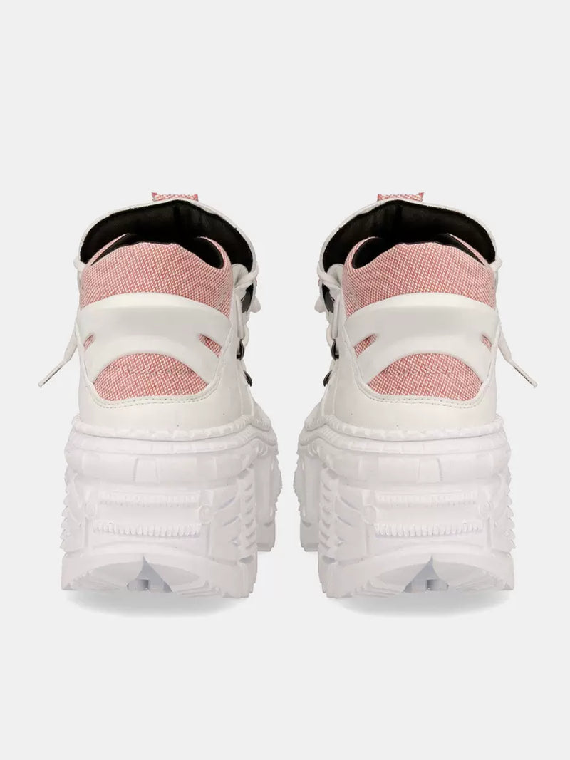Retro Dark Punk Power Sole Leather Sneakers [pre-order]