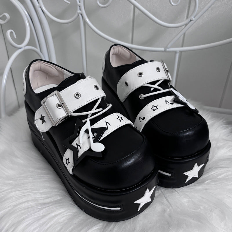 [pre-order] Star Melody Punk Strap Platform Shoes