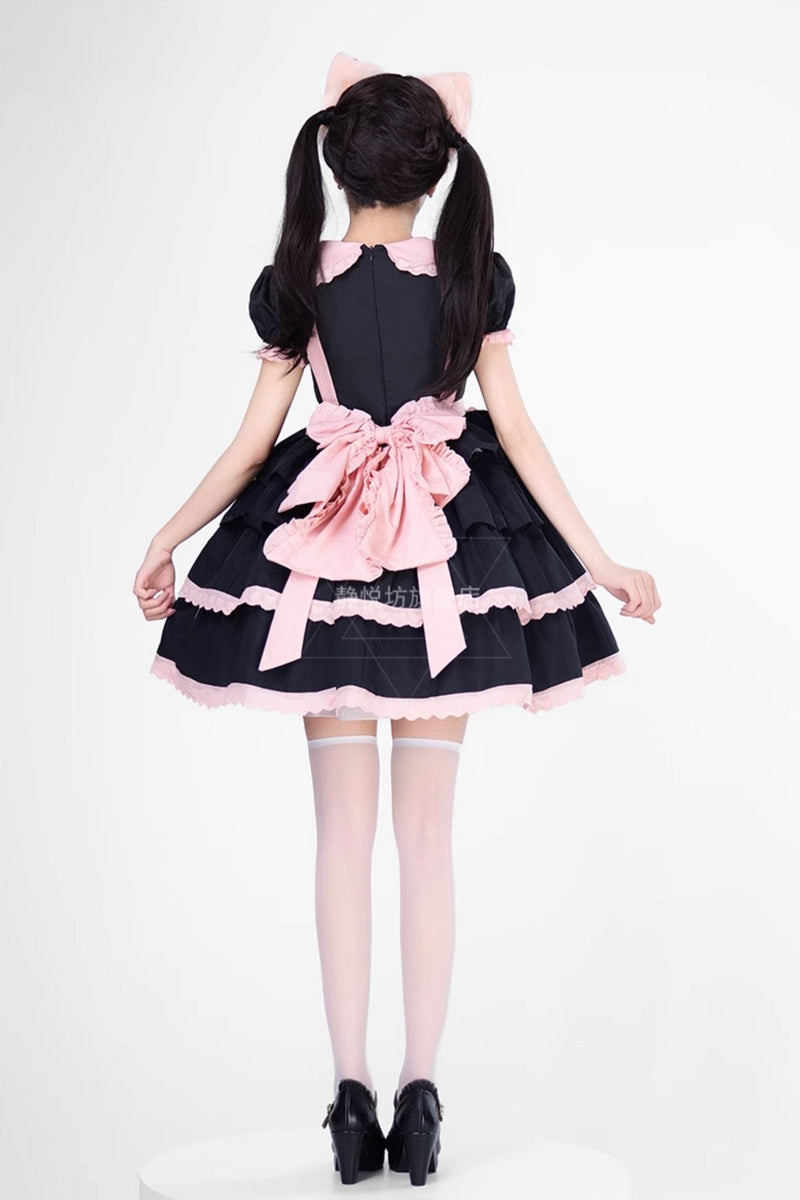 Black Pink Sweet Lolita Set