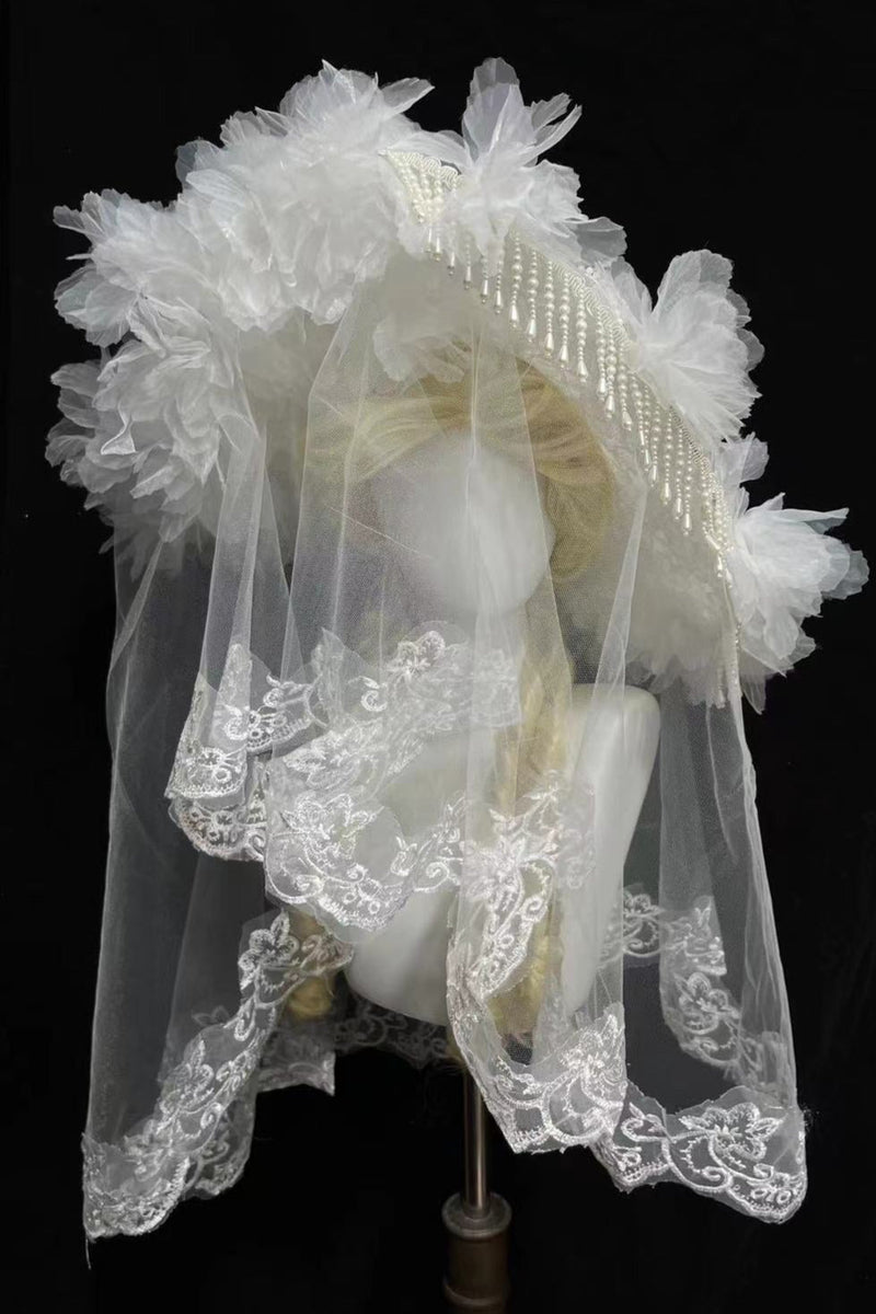 Dark Flower Lolita Gothic Hat