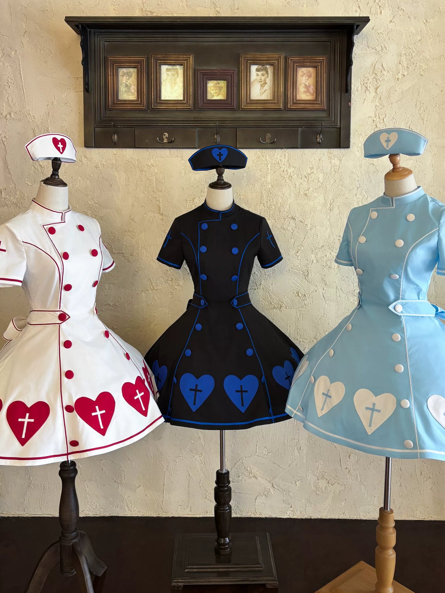 [pre-order Deadline: May 4] Heart Cross Nurse Cosplay Lolita Series Nurse Hat