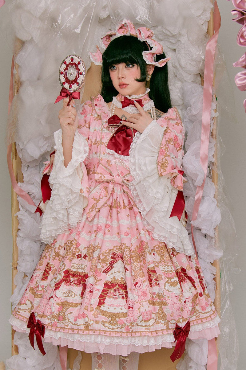 [pre-order Deadline: April 26] Retro Romance Sweet Lolita Ribbon Cake Print Series Accessories