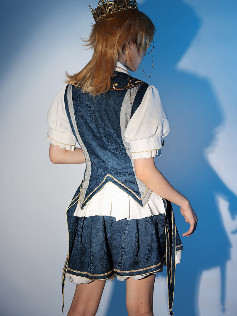 Forever Island Prince Lolita Top + Balloon Pants + Vest