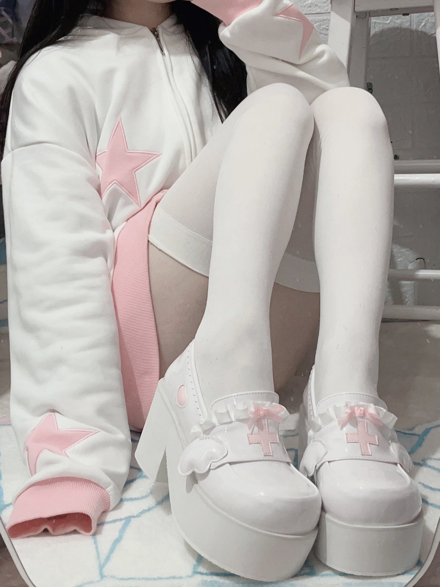 [angel Style] Medical Lace Platform Shoes