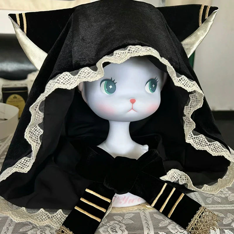 Black Cat Ruffle Clock Lolita Dress + Pumpkin Pants