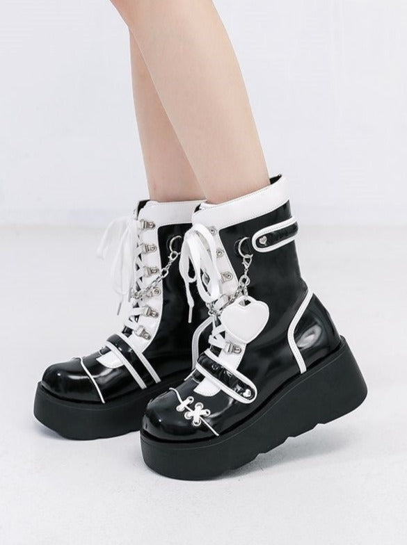 Subculture Mid Calf Half Boots
