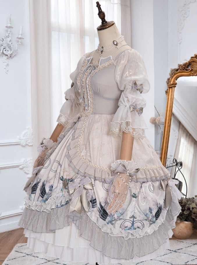Wedding Rose Girl Retro Tea Party Lolita