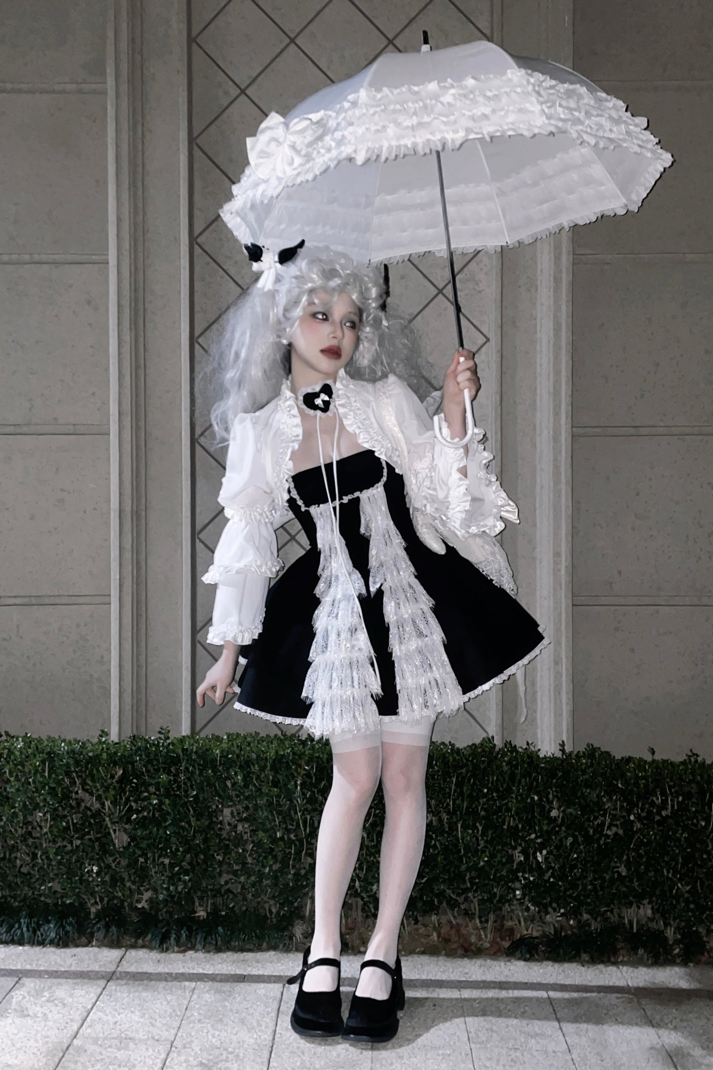 Little Angel Dark Gothic Lace Dress