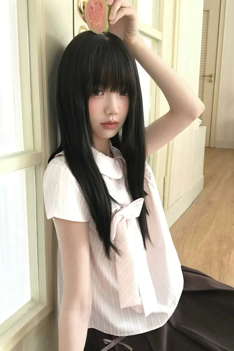 Striped Ribbon Top
