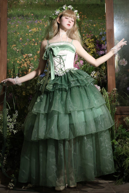 Lily Wisteria Top + Ruffle Skirt