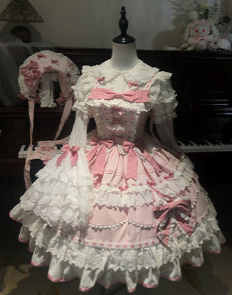 [pre-order] Lily's Tea Party Antique Lolita Dress Complete