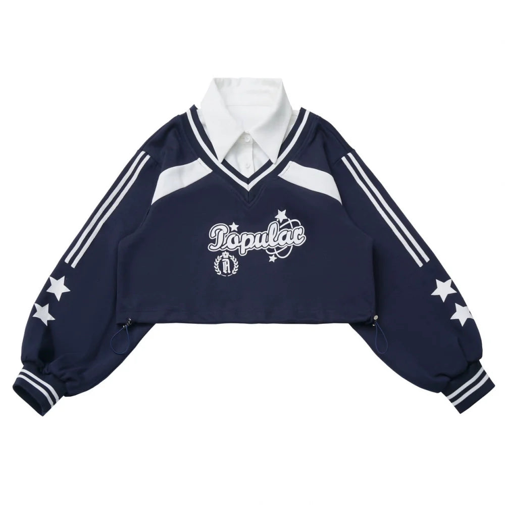 American College Sweatshirt + Tie + Pants + Skirt