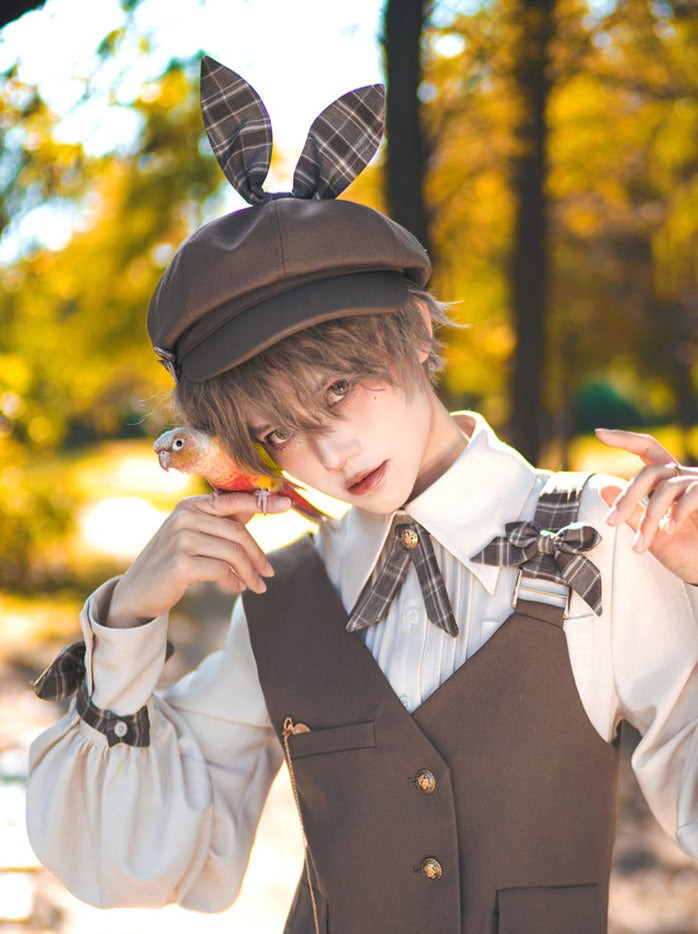 Secret Morning Post Retro Rabbit Ears Bow Beret