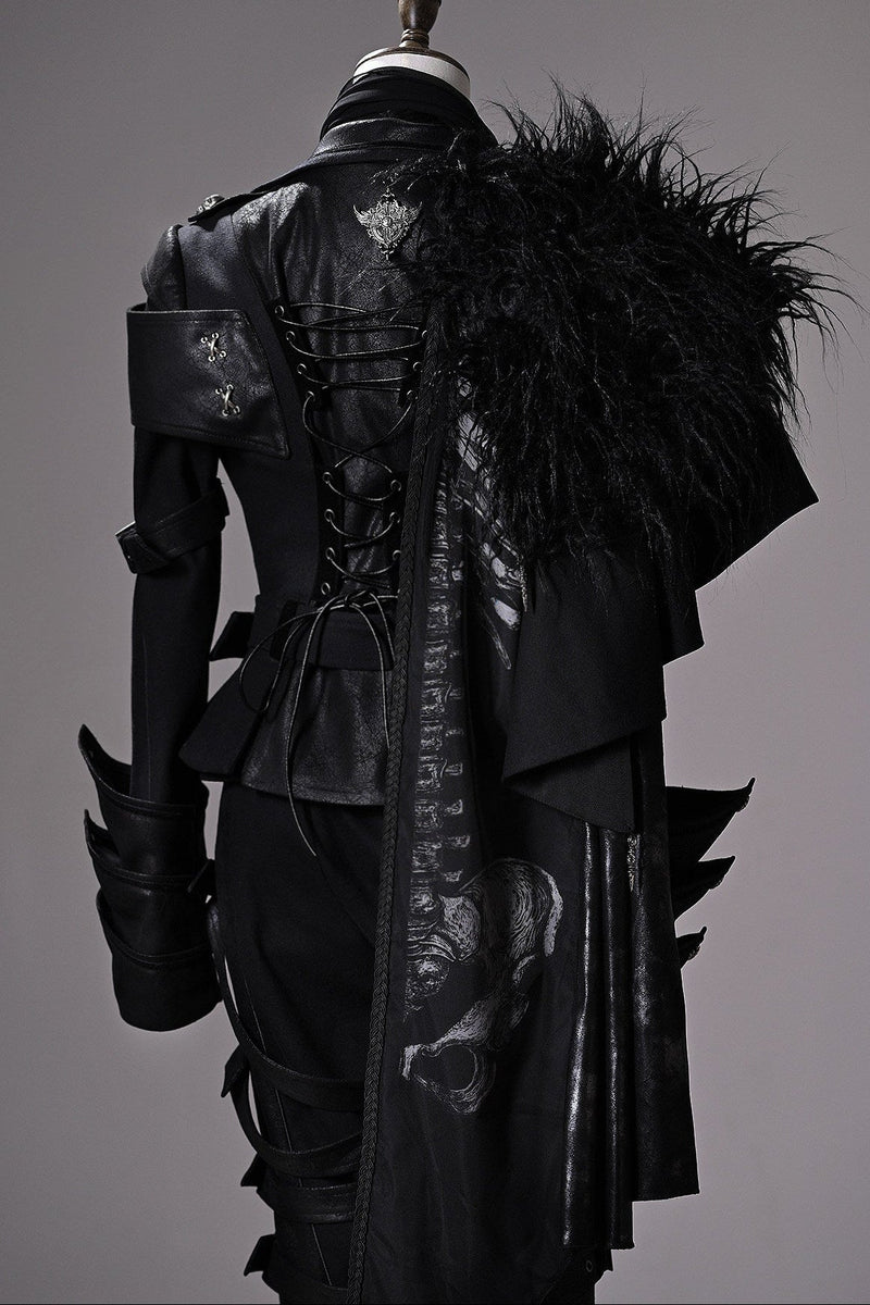 [pre-order Deadline: June 8] Phantom Knight Dark Gothic Prince Suit Full Set (jacket With Cape + Top + Pants)