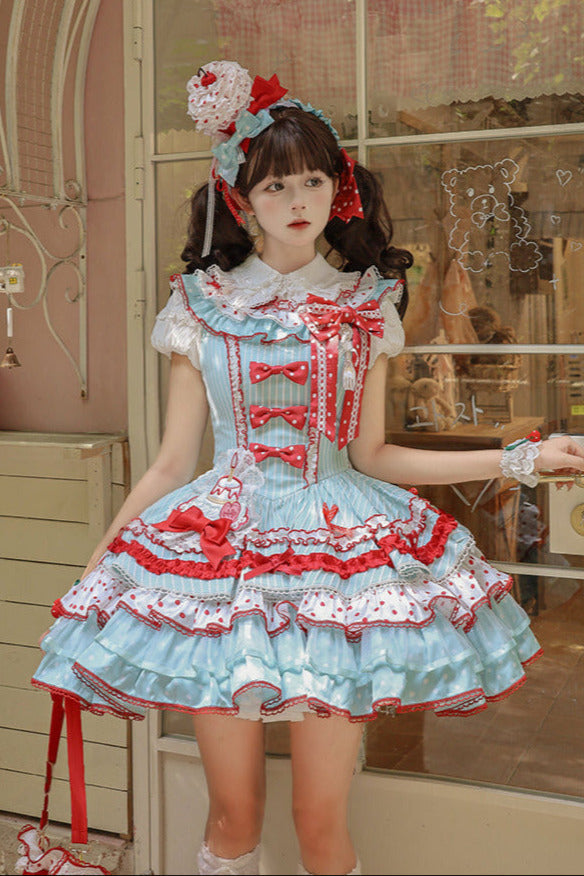 [pre-order Deadline: September 27] Twin Tiered Lolita Series Hair Accessories + Ribbon
