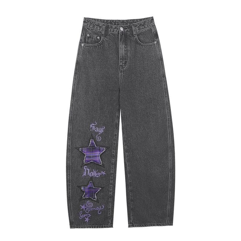 Dark Graffiti Print Top