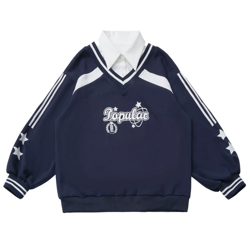 American College Sweatshirt + Tie + Pants + Skirt