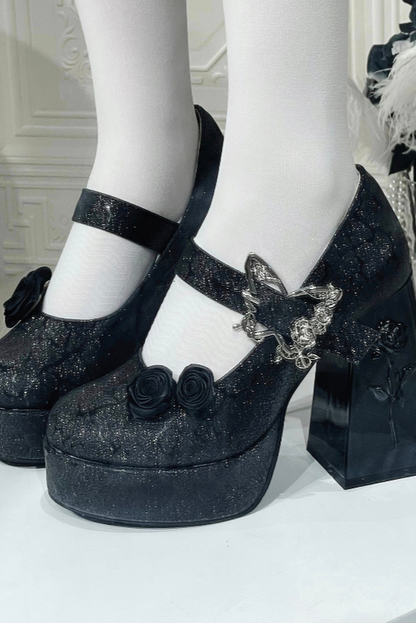 Floating Dreamland Platform Block Heels